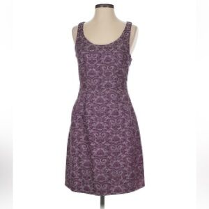 Jack. Womens Size 4 Sleeveless Dress Purple Sparkle Floral Sleeveless Scoop Neck